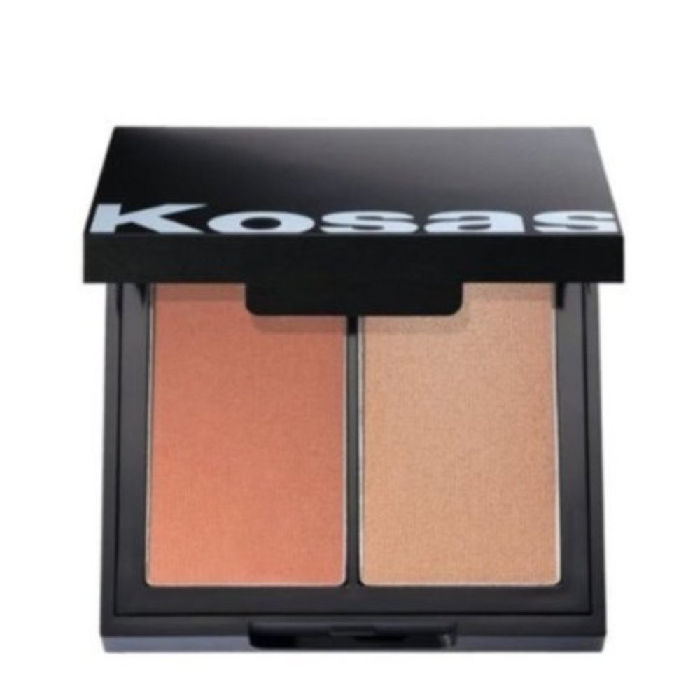 Kosas - Color & Light Palette - Powder Cushiony Cheek Duo in Papaya 1972
